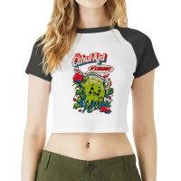 Hey Cthul Aid! Raglan Crop Top | Artistshot