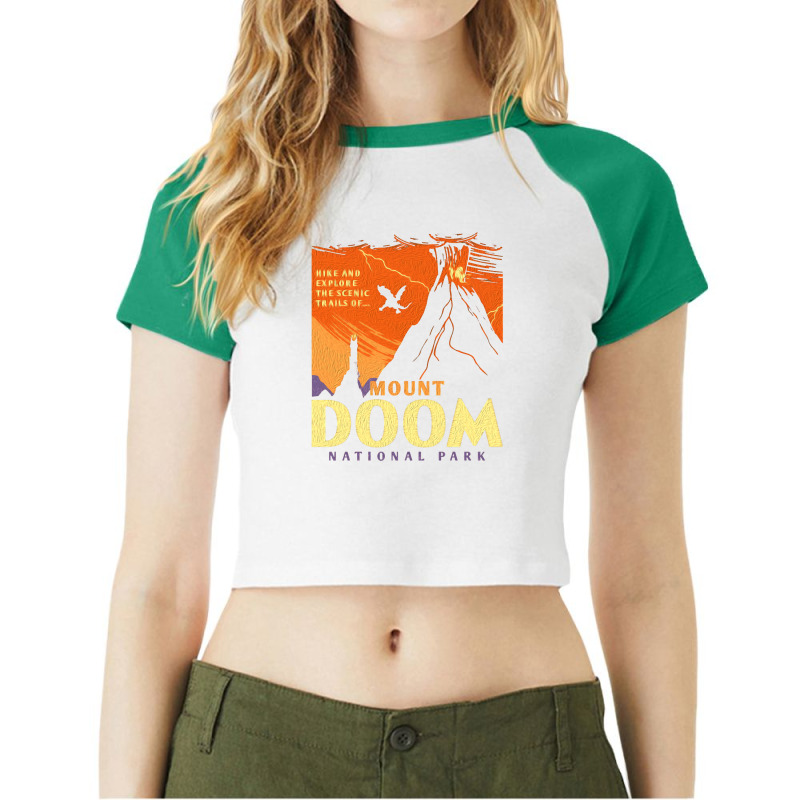 Trending Mount Doom National Park Raglan Crop Top by Hugo Flowers | Artistshot