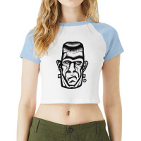 Trending Frankenstein?s Monster Raglan Crop Top | Artistshot