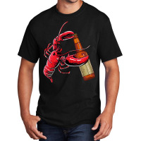 Beer Lover Lobster Drinks Beer Basic T-shirt | Artistshot