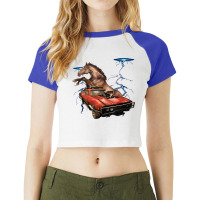 American Muscle Cars - Thunderstorm Car - Auto Mechanic Gift Raglan Crop Top | Artistshot