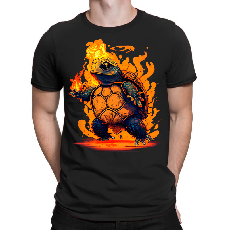 Cool Tortoise For Fire And Flames Turtles T-shirt | Artistshot