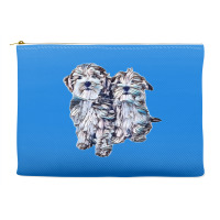 Two Havanese Puppy Siblings S Accessory Pouches | Artistshot