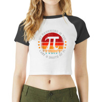 Vintage My Password Is The Last 8 Digits Of Pi Day Teacher T Shirt Raglan Crop Top | Artistshot