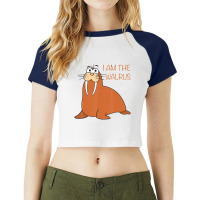 I Am The Walrus Raglan Crop Top | Artistshot