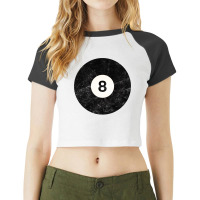 Pool Ball 8 Billiards Eight Raglan Crop Top | Artistshot