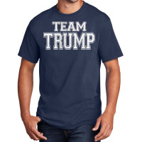 Team Trump Jersey Style Shirt W Trump 45 On Back T Shirt Basic T-shirt | Artistshot