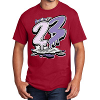 Tee To Match Jd 11 Low Pure Violet Dripping Number 23 Premium T Shirt Basic T-shirt | Artistshot