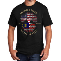 American Grown Malaysian Roots Vintage Usa & Malaysia T Shirt Basic T-shirt | Artistshot