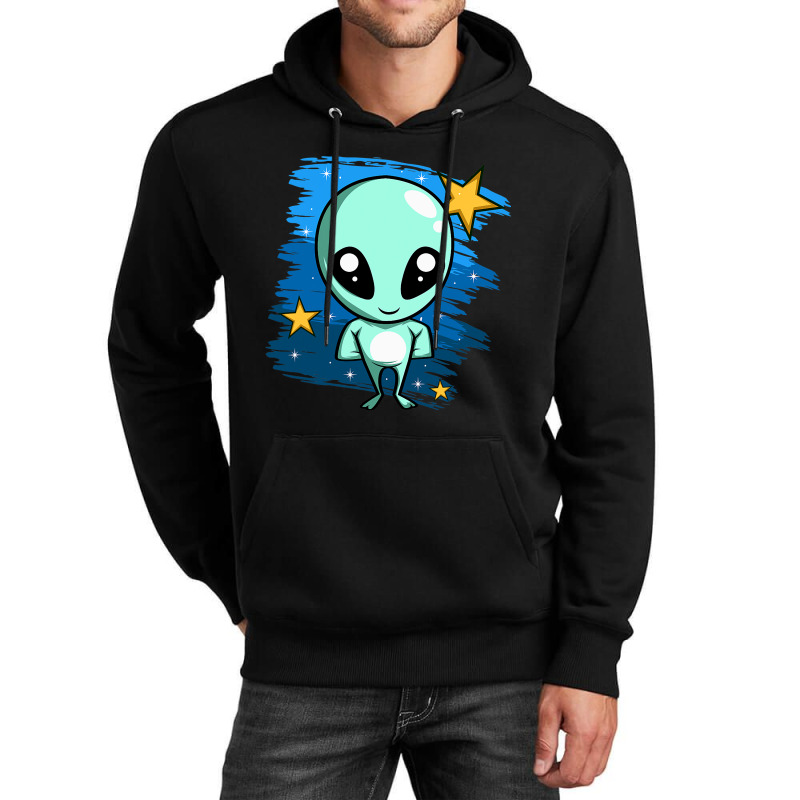 Cute Alien Famous Person Unisex Hoodie | Artistshot