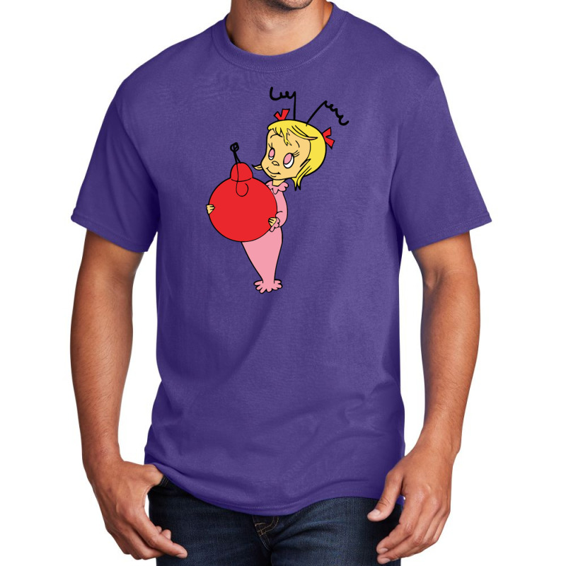 Grinch Girl Basic T-shirt by aldishuher | Artistshot