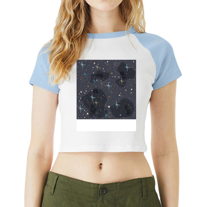 Space Music Raglan Crop Top by tolebchihebk | Artistshot