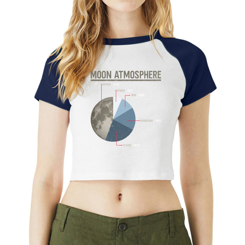 Moon Atmosphere Moon Lunar Space Lover Raglan Crop Top by wanyeezorduv | Artistshot