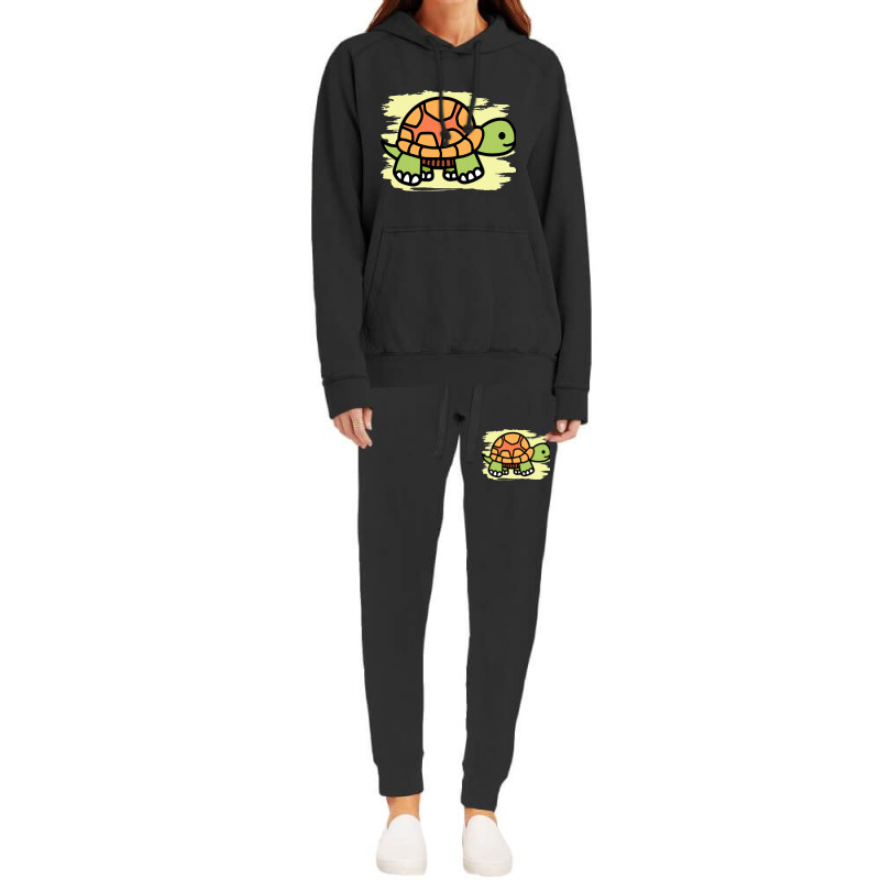 Cartoon Turtle I Sea Turtle I Kids Turtle Hoodie & Jogger Set | Artistshot