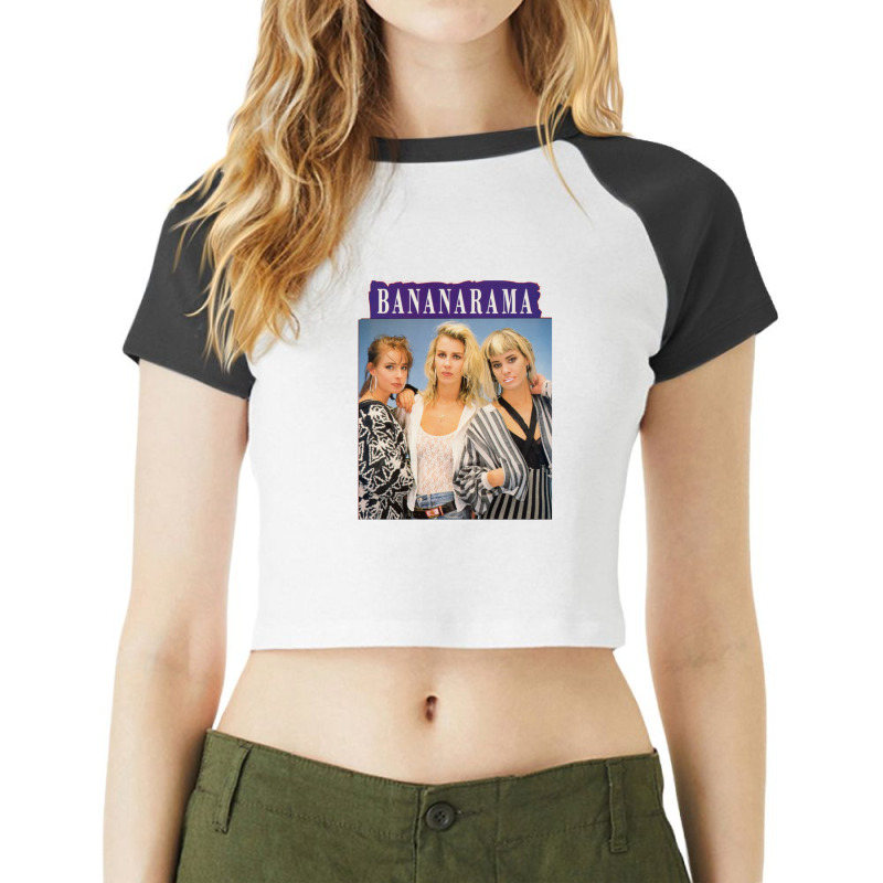 Woman-bananarama 1 Raglan Crop Top by JimmyChandler | Artistshot