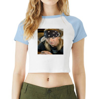 Bret Michaels In Behind The Skin On Concert Raglan Crop Top | Artistshot