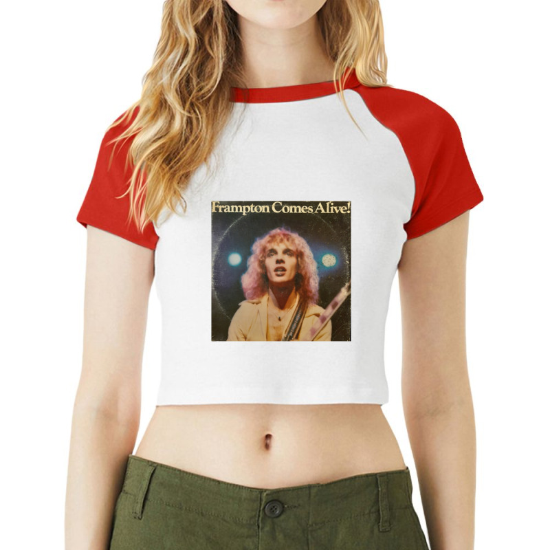 Frampton Comes Alive Album Cover Photograph Raglan Crop Top by FeytenJoreto | Artistshot