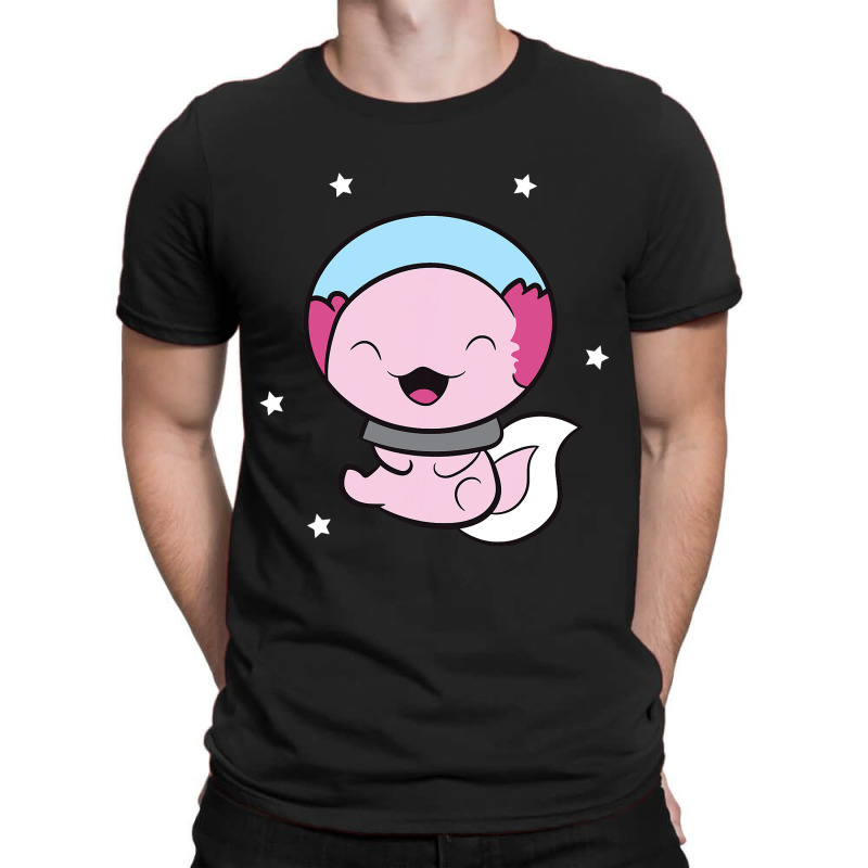 Cute Space Axolotl Kawaii Axolotl In Space Astrona T-shirt | Artistshot