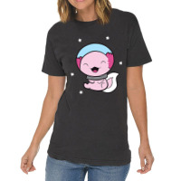 Cute Space Axolotl Kawaii Axolotl In Space Astrona Vintage T-shirt | Artistshot