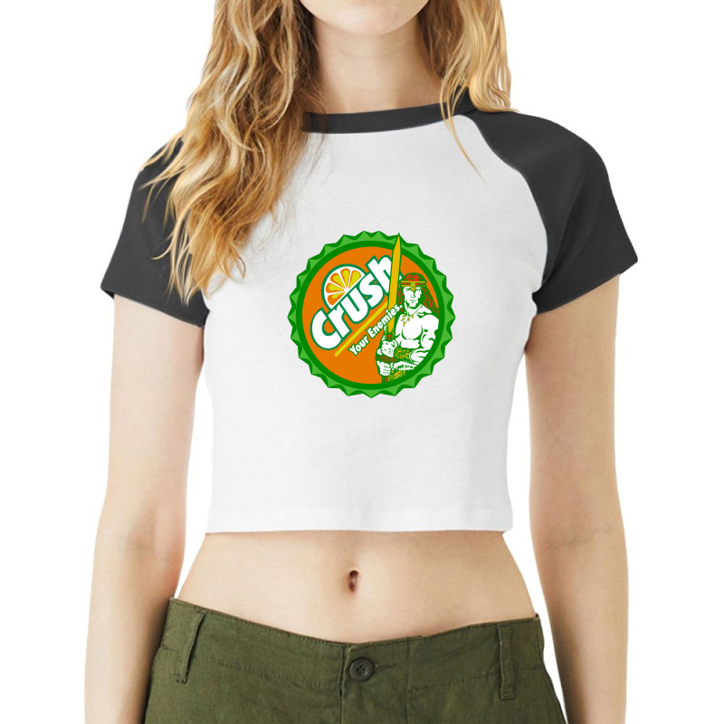 Barabarian Cola Raglan Crop Top by dianasal | Artistshot