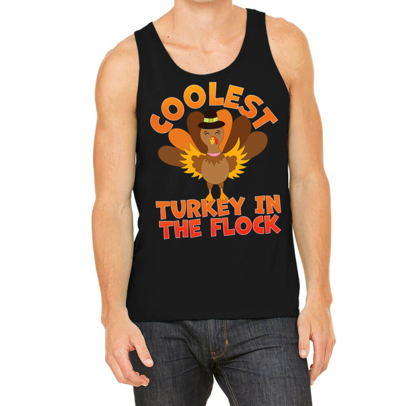 Coolest Turkey In The Flock Toddler Boys Thanksgiv Tank Top | Artistshot