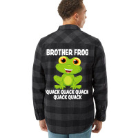 Brother Frog Animal Pun Love Amphibian Toad Frogs  Flannel Shirt | Artistshot