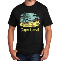 Cape Coral Beach Sun Surf Sand Travel Basic T-shirt | Artistshot