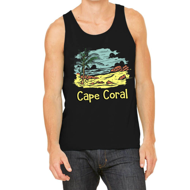 Cape Coral Beach Sun Surf Sand Travel Tank Top | Artistshot