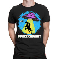 Cowboy Alien Spaceship Vintage Distressed Western T-shirt | Artistshot