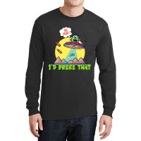 Cute Alien Head With Ufo Spaceship Id Probe That Long Sleeve Shirts | Artistshot