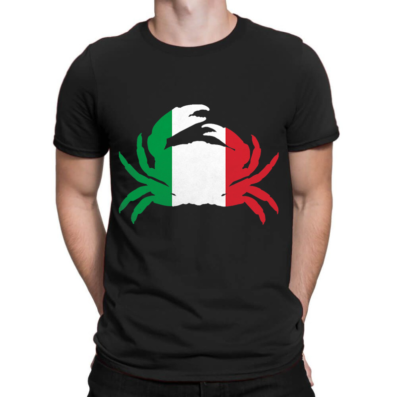 Crab Vintage Italy 2italian Flag Seafood Lover Ita T-shirt | Artistshot