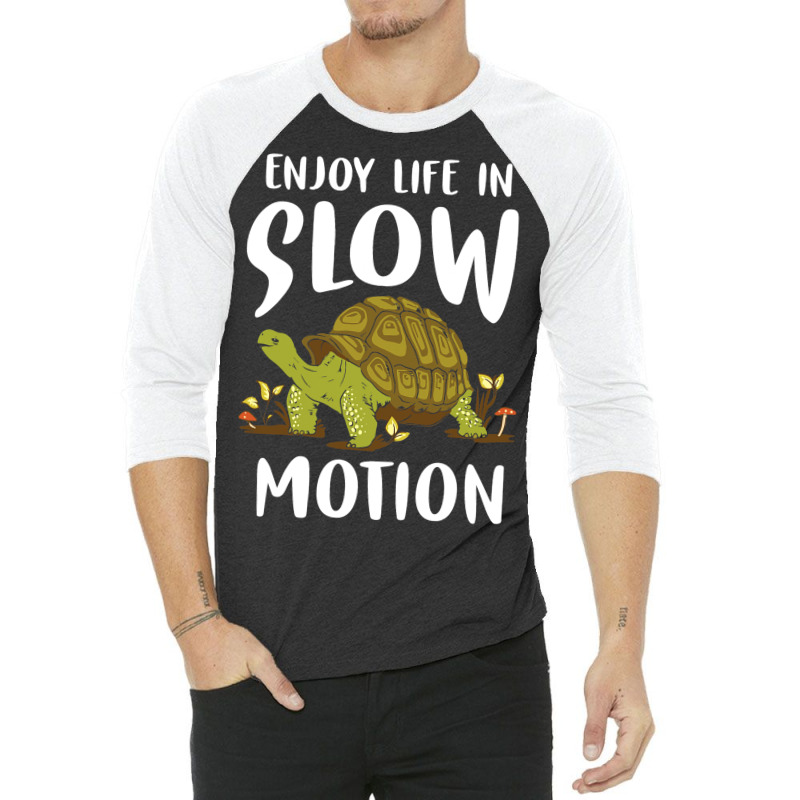 Turtle Tortoise Chill Slow Loggerhead Leatherback  3/4 Sleeve Shirt | Artistshot