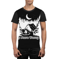 Camp More Worry Less Graphic T-shirt | Artistshot