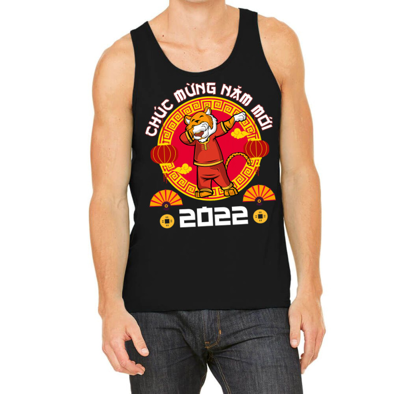 Tiger Dabbing 2vietnamese New Year 2chuc Mung Nam  Tank Top | Artistshot