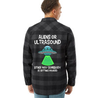 Ultrasound Technologists Alien Sonographers Radiol Flannel Shirt | Artistshot