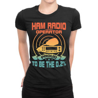 Vintage Ham Radio Operator 2retro Proud Amateur Ra Ladies Fitted T-shirt | Artistshot