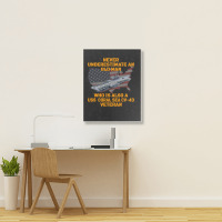 Veteran Day Aircraft Carrier Coral Sea Cv43 Warshi Portrait Canvas Print | Artistshot