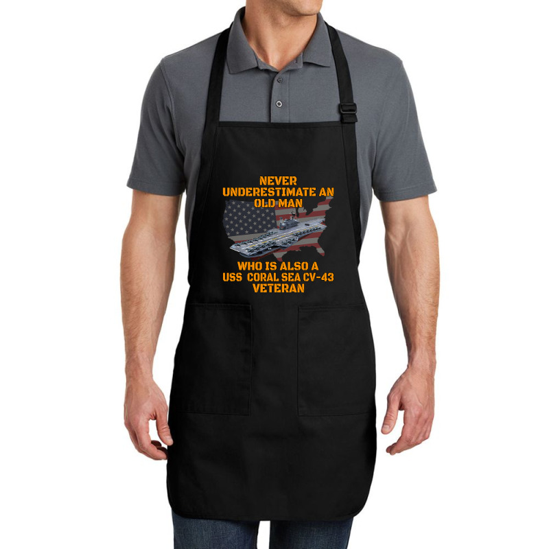 Veteran Day Aircraft Carrier Coral Sea Cv43 Warshi Full-length Apron | Artistshot