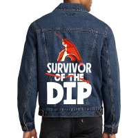 Survive The Dip Trading Day Investor Day Men Denim Jacket | Artistshot