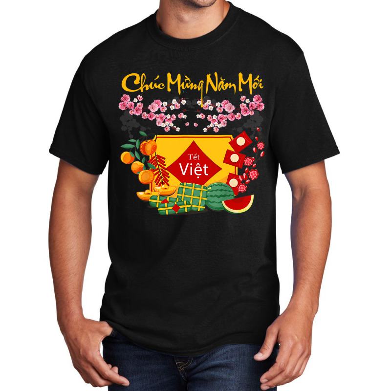 Vietnamese Lunar New Year Tet Viet Tiger Chuc Mung Basic T-shirt | Artistshot