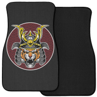 Tiger Samurai Helmet Funny Japanese Warrior Design Front Car Mat | Artistshot