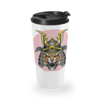 Tiger Samurai Helmet Funny Japanese Warrior Design Travel Mug | Artistshot