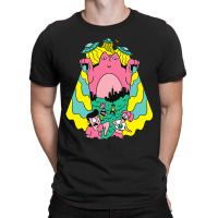 Three Eyed Alien Cat In Comic Style T-shirt | Artistshot