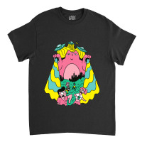 Three Eyed Alien Cat In Comic Style Classic T-shirt | Artistshot