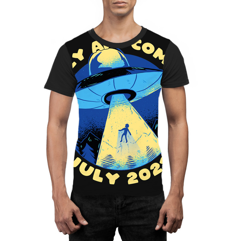 Ufo Abduction They Are Coming July 2alien Spaceshi Graphic T-shirt | Artistshot