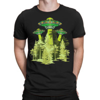 Ufo Abduction Unidentified Flying Object Forest Na T-shirt | Artistshot