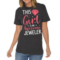 This Girl Is An Awesome Jeweler Jewelry Making Vintage T-shirt | Artistshot