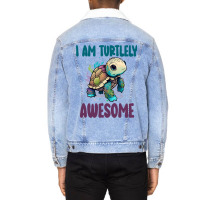 Turtlely Awesome Turtle Clothes Aquatic Animal Tor Unisex Sherpa-lined Denim Jacket | Artistshot