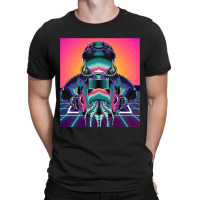 Synthwave 90s Art Vaporwave Jellyfish Outer Space  T-shirt | Artistshot