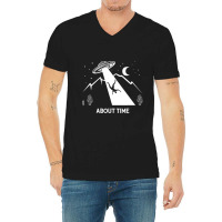 Unidentified Flying Object In Space 2ufo Abduction V-neck Tee | Artistshot